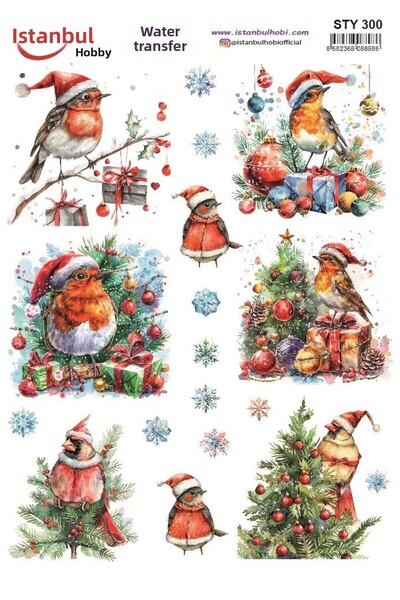 İstanbul Hobi نقل مائي للعام الجديد 25x35 سم STY300