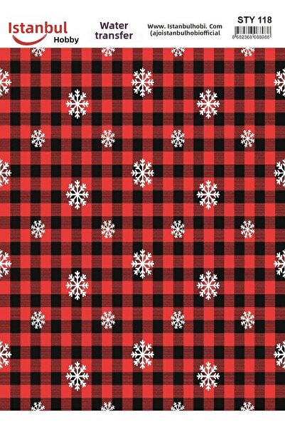 İstanbul Hobi نقل مائي للعام الجديد 25x35 سم STY118