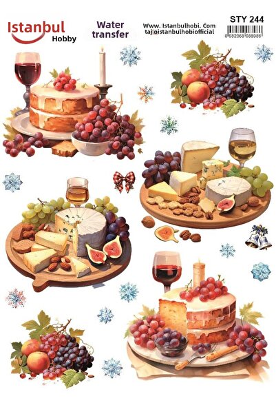 İstanbul Hobi نقل مائي للعام الجديد 25x35 سم STY244