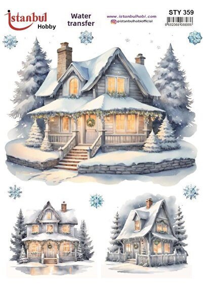 İstanbul Hobi نقل مائي للعام الجديد 25x35 سم STY359