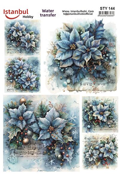 İstanbul Hobi نقل مائي للعام الجديد 25x35 سم STY144