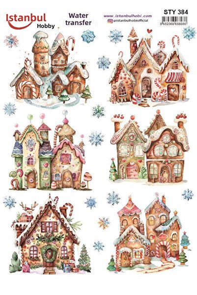 İstanbul Hobi نقل مائي للعام الجديد 25x35 سم STY384