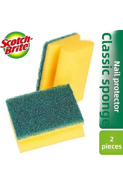 Scotch Brite Nail Protective Sponge 2 Pack