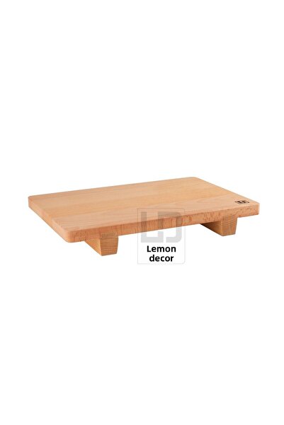 Limon Dekor لوح تقديم وتقسيم الخشب من خشب الزان الصلب - 33x22.5x4.5 سم |   خشب طبيعي، صناعة يدوية