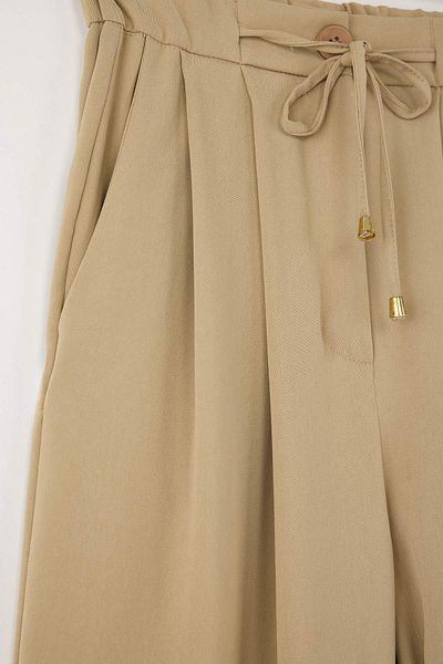 Trendyol Collection Khaki Baggy/Harem Lace-Up Trousers Twoss25Pl00126