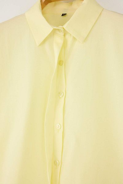 Trendyol Collection Yellow Balloon Sleeve Shirt Twoss25Go00173