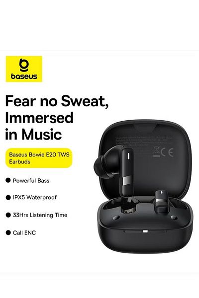 Baseus Bowie E20 True Wireless Earphones Cluster Black