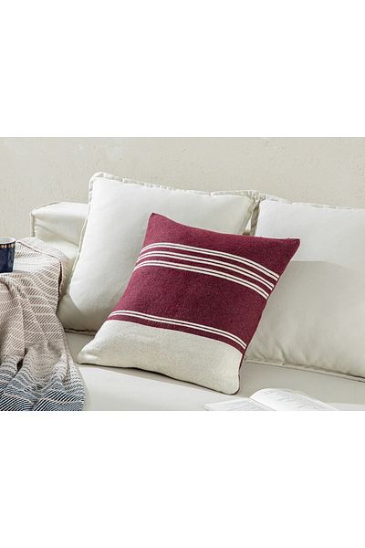 English Home Husa De Perna Tesuta Moneta 45x45 Cm Rosie Claret