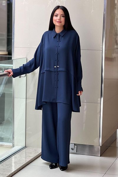 Ghisa Double Button Detailed Shirt Pant Suit