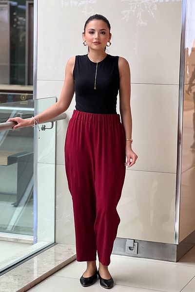 sentez giyim Synthesis Duti Linen Trousers
