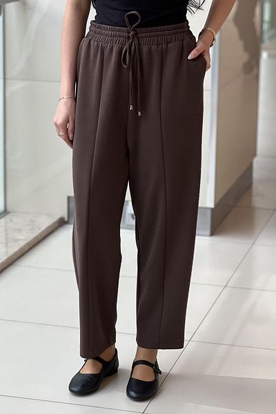 sentez giyim Sentez front parted carrot bamboo pants