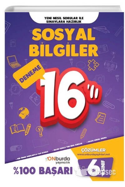 Onburda Yayınları 5. Sınıf Sosyal Yeni Nesil Branş Denemeleri / Kolektif / ON...