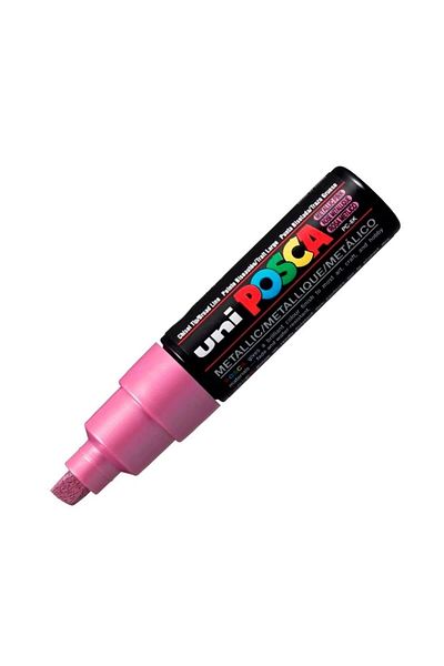 Uni 8.0 mm Posca Water Based Metallic Pink Poster Marker - Pc-8K