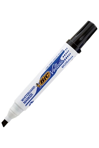 Bic 1751 Velleda Ecolutions Kesik Uçlu Siyah Whiteboard Marker