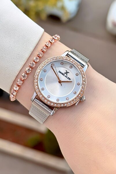 Daniel Klein Metalik Bronz Renk 2 Yıl Garantili Kadın Kol Saati Ve Bileklik