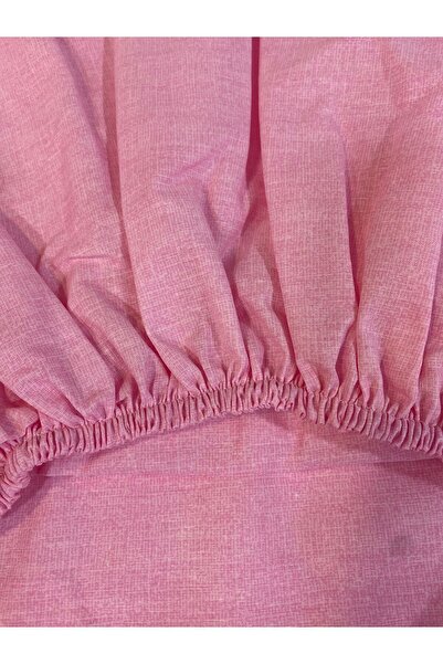 CANDAN ÇEYİZ Double Duvet Cover Set with Elastic Sheets Pink Heart