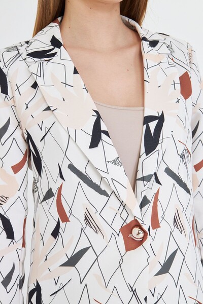 armonika Women's Brown Single Button Jacket Arm-25K 001115