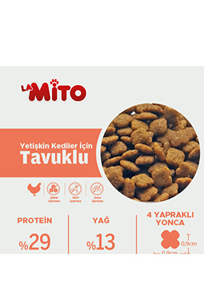 Mito La Tavuklu Yetişkin Kedi Maması 15 Kg
