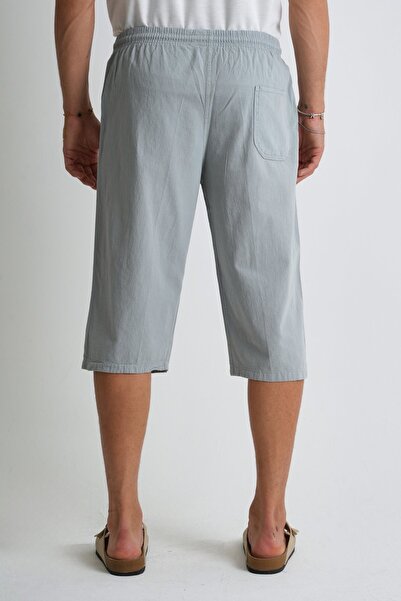 Dechers Ανδρικό Plus Size 100% βαμβακερό λινό Capri E203