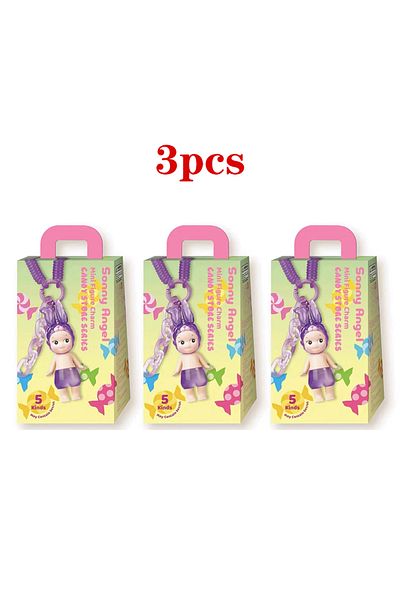 Miniso Random 3pcs Sonny Angel Doll Candy House Series Blind Box Cute Doll Keychain Pendant Trendy Handmade