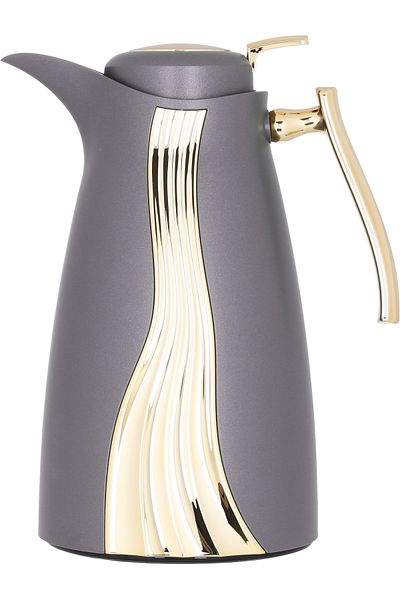 Alsaif Gallery Karma Cappuccino Thermos Set, Gold, 2 Pieces