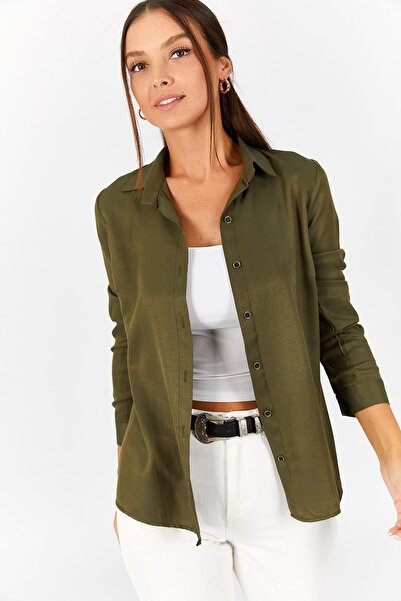 armonika Ženska kaki majica dugih rukava ARM-18I001176