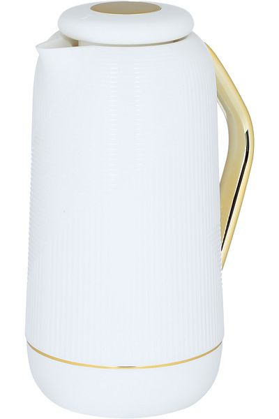 Alsaif Gallery Glory Rawa Thermos White And Gold 1 Liter