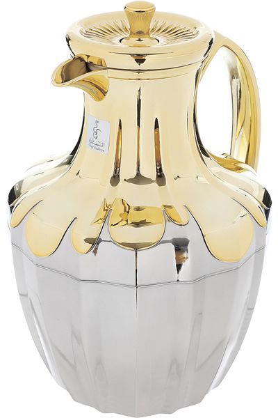 Alsaif Gallery Shaden Nickel Gold Thermos, 1 Liter