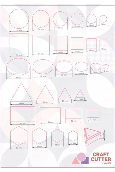 Smarta Geometric Cutters - Multi-Purpose Practical Design