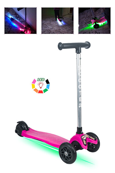Tois Color Led Işıklı 3 Tekerlekli Yükseklik Ayarlı Scooter