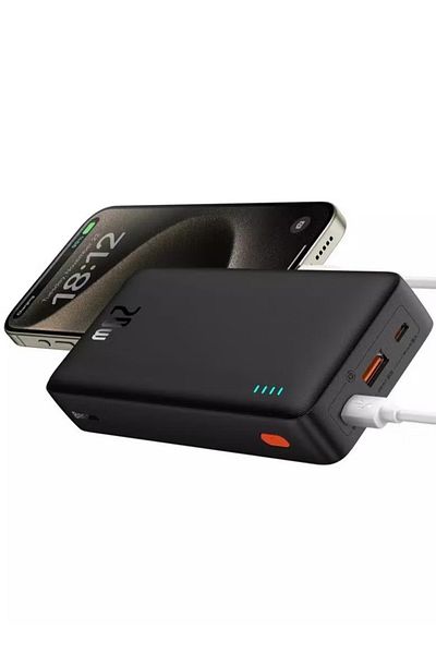 Baseus AirPow Power Bank for Fast Charging, 20000mAh, 20W, Black