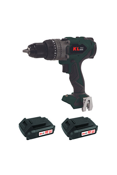 KLPRO KLDM18BHX-20 18V/2.0Ah. 150Nm Kömürsüz Çift Akülü Şarjlı Darbeli Matkap