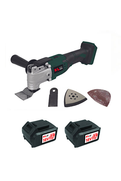 KLPRO KLMT18B-50 18V/5.0Ah. Kömürsüz Çift Akülü Şarjlı Çok Amaçlı Makine/Raspalama