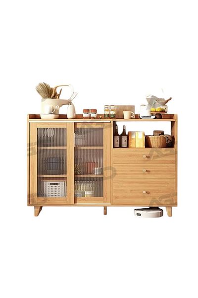 genric EXPERT Coffee Corner Kitchen Side Cabinet with Drawers and Sliding Doors, Large Storage Capacity Kit