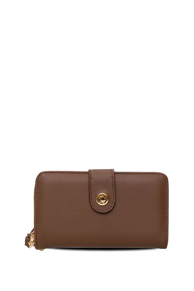 U.S. Polo Assn. Светлокафява дамска чанта-клъч Usc25727