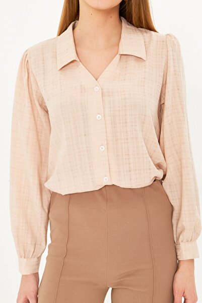 armonika Γυναικείο πουκάμισο με μπαλόνι με λαιμόκοψη σε σχήμα V ARM-25K 001088