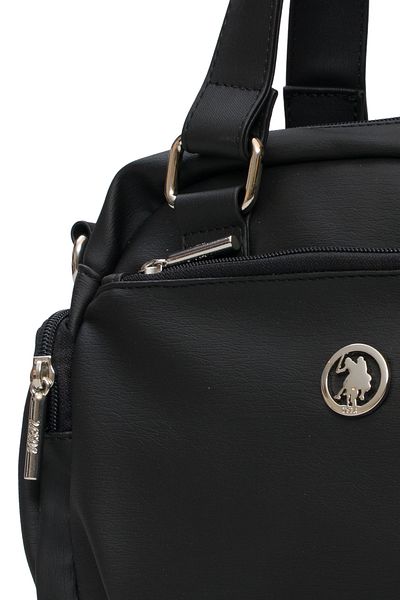 U.S. Polo Assn. Geantă neagră de umăr pentru femei Us3245 Exclusiv online