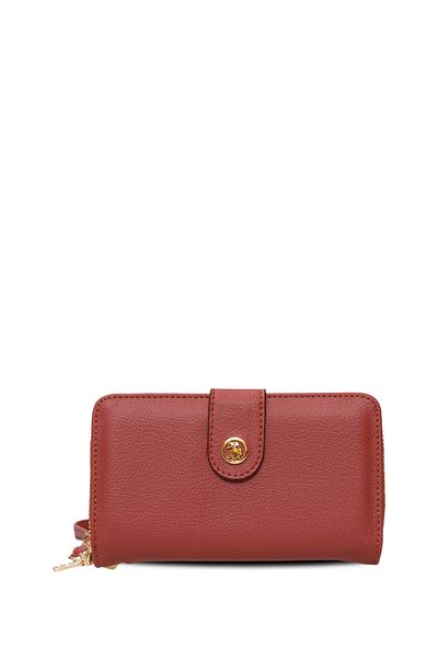 U.S. Polo Assn. Червена дамска чанта-клъч Usc25727
