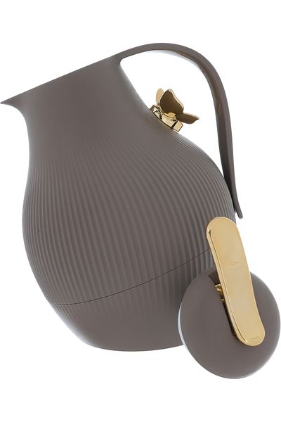 Alsaif Gallery Dora Cappuccino Butterfly Gold Thermos 1 Liter