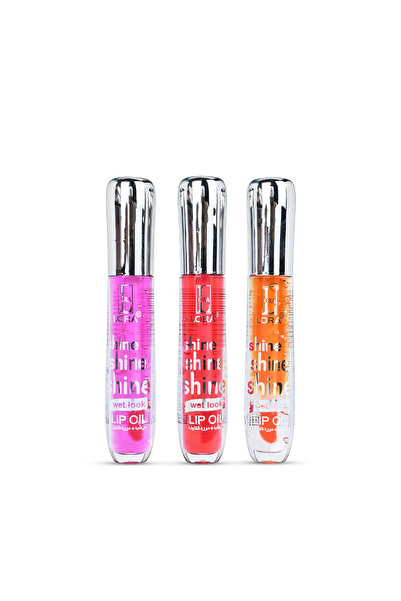 Lora مجموعة جلوسات "شاين " زيت شفاه مرطب (3 ألوان) | ترطيب مكثف ولمعان Wet Lo...