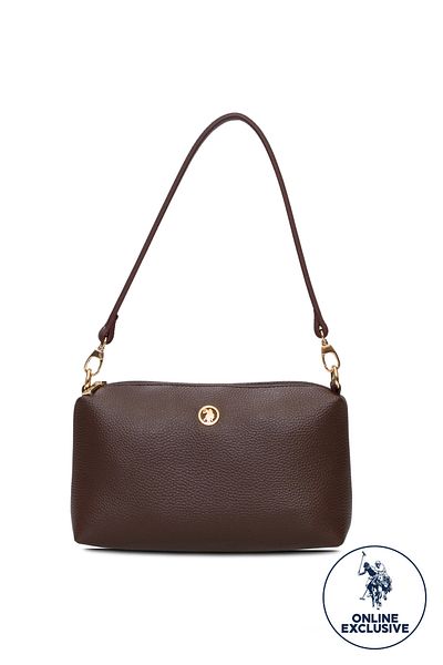 U.S. Polo Assn. Geantă de umăr maro pentru femei Us3247 Exclusiv online