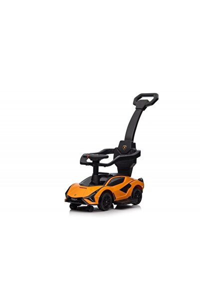 Factual Toys Lamborghini Ride on Push Car Walking Toy Stroller with USB Port-Orange