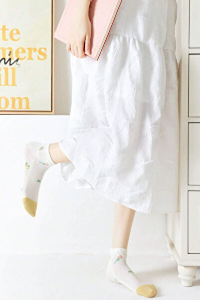 Esinti Kadın Yazlık Bilek Boy Patik Çorap 5'li – Pamuklu, Ter Emici, Dikişsiz Burun Çorap Seti