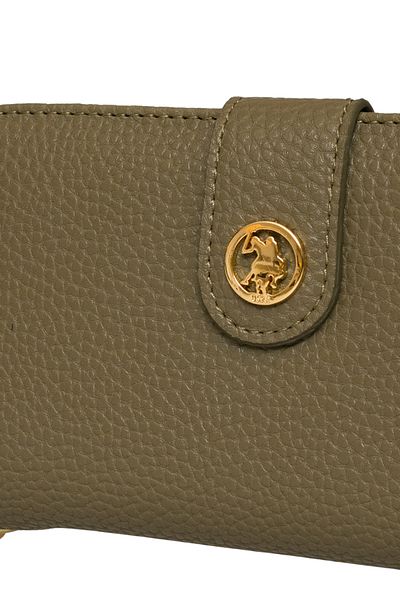 U.S. Polo Assn. Дамска чанта тип клъч в цвят каки USC25750