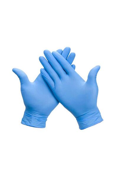 egeayazambalaj Surgical Gloves Blue Nitrile 100 Pack 3 Pieces Size m Examination Gloves