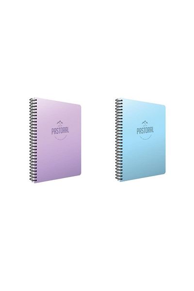 Gıpta Pastoral 60 Yp. A4 Spiral Pp. Cover Notebook Set Checkered 2-Piece