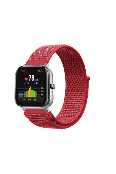 KRETON Amazfit GTS-GTS2-GTS2E-GTS3-GTS4-GTS4 Mini Uyumlu Spor Kumaş Desenli C...