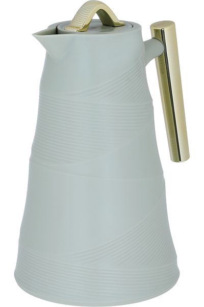 Alsaif Gallery Glory Pistachio Green Thermos Golden Hand 1 Liter