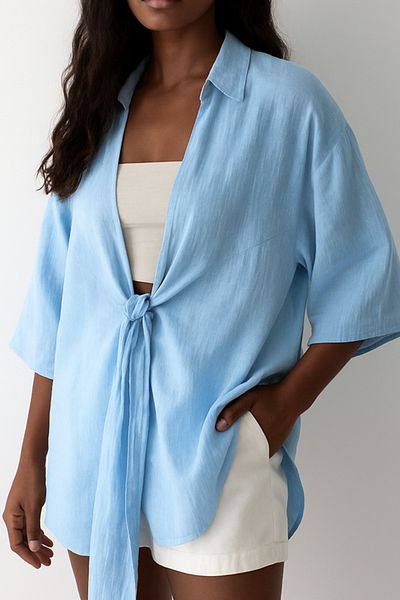 My Blog Cămașă kimono de in Blue Flam