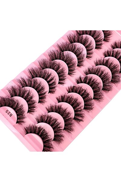Choice 10 pairs B25 New 10 Pairs 3D Faux Mink Lashes Faux Mink Fluffy Lashes ...